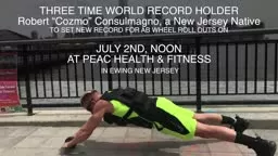 Super Crazy Cozmo to set World Record July2 @ PEAC Fitness in Ewing!