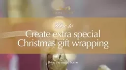 How to create extra special Christmas gift wrapping with Lindt
