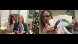 A virtual styling session with a client