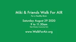 Miki & Friends Walk for AIR  - August 29 2020
