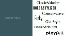 Logo Design: Font Selection