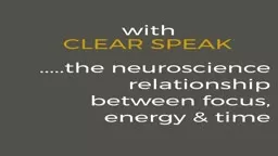 Planet Apothecary. Clear Speak. The neuroscience relationship ...