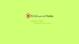 Spring Tips to renew and reset