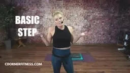 Learning basic step aerobic with Chris Dorner