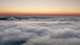 Grounding & Breath Awareness - One Minute Meditation