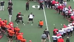 FootballSpringPractice Princeton 1-on-1