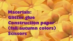 Easy Arts & Crafts Kid's Projects: Fall leaves with Construc
