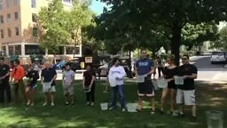 IceBucketchallenge Plamer Square Princeton Nj