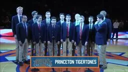 Knicks/Sixers Tigertones sing anthem at Madison Square Garde