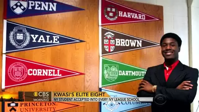 Amazing - Accepted at ALL 8 Ivy League Schools!