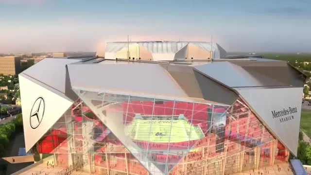 Preview of New Mercedes Benz Stadium (Eagles open there)!