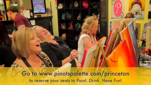 Pinot's Palette Princeton upscale paint and sip art studio