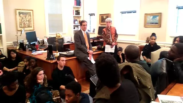 Princeton protestors confront President Eisgruber - Pt. 1 of 2