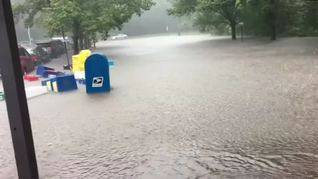 LAst week: Princeton Junction Train Station Flooded