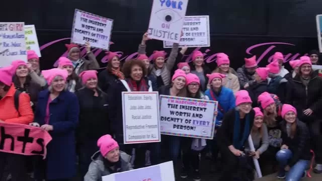 #WomensMarch on Washington, 2 busloads from Princeton NJ