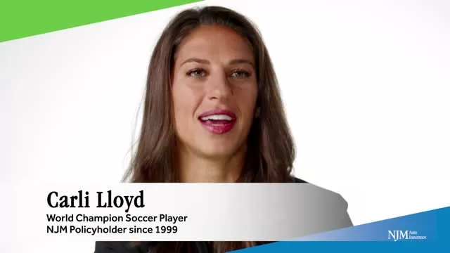 NJM - Gold Medalist Carli Lloyd longtime policyholder