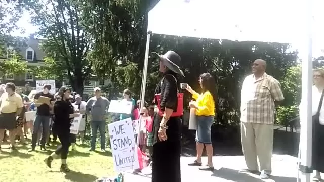 Edip Yuksel Rally against Fascism, Princeton