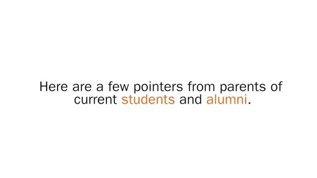 Advice for families of the Class of 2021