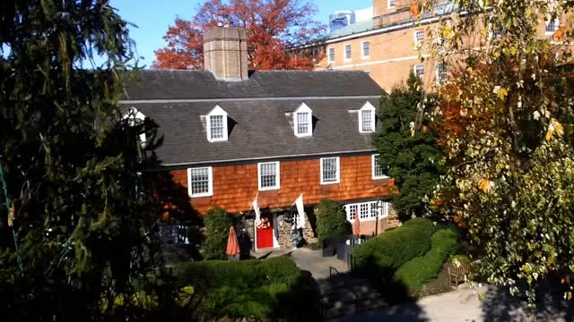 Santa inspects the Christmas Tree on Palmer Square. VIEWS FROM ABOVE TREE TOPS