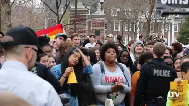TCNJ Students Swarm Hate Group 'Bible Believers During Campus Protest