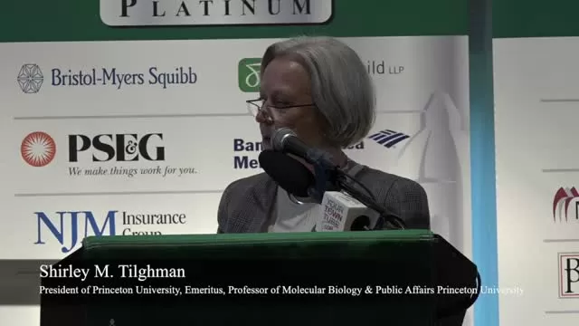 Shirley Tilghman Princeton Chamber May Speaker
