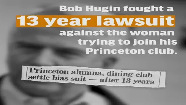 Bob Hugin openly discriminated against women at Princeton.