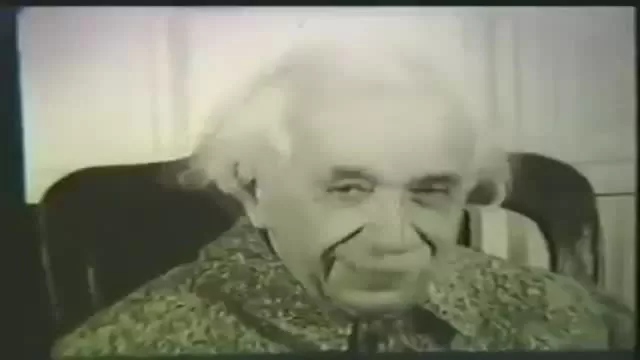 Albert Einstein's unseen video when he's at the Princeton University(1951)