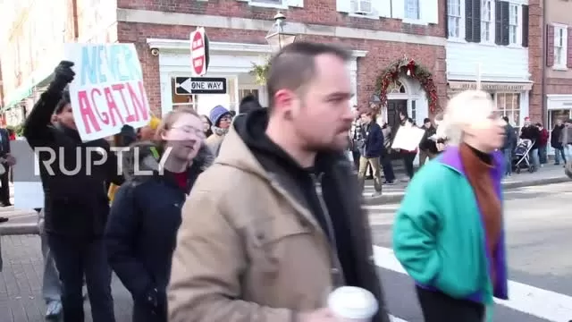 Counter-protest blocks 'hoax' white supremacist march in Princeton