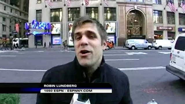 Giants' Fans, in NY reaction.