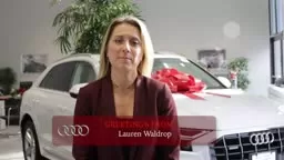 Lauren Waldrop Happy Holidays from AudiPrinceton!