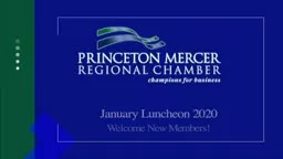 Princeton Mercer Chamber new members Jan.