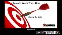 Remote Work Transition - Making the Shift. Domain Computer Services