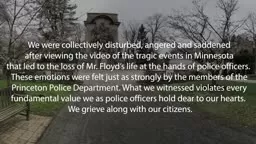 Message from Princeton Police Chief Nick Sutter May 30 2020