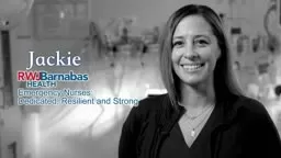 We Are RWJBH Nurses: Meet Emergency Department Nurse Jackie