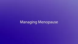 Managing Menopause. Princeton Healthcare.