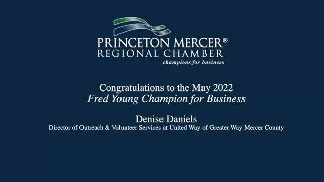 Denise Daniels Champion for Business May 2022 Princeton Chamber