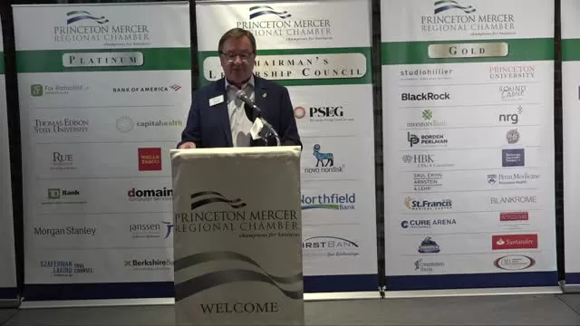 Gab and Mike Johnson Champions for Business Princeton Mercer Regional Chamber 2022