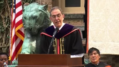 President Eisgruber speaks to the value of ‘being fully present’ during Opening Exercises
