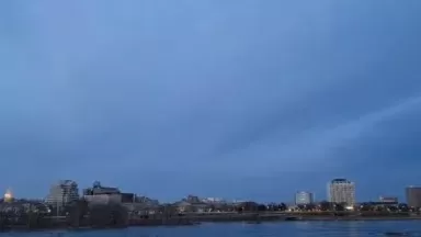 hyperlapse of nightsky over Trenton new jersey