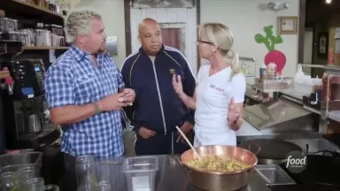 Guy Fieri Rev Run Go IN on Jammin' Crêpes Princeton Diners, Drive Ins and Dives Food Network
