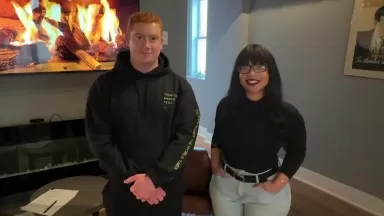 StartupGrind Trenton John Snee and Ruby Bonilla Fireside Chat Intro. raw footage