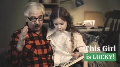 This Girl Is Lucky! Her Grandfather is a Great Storyteller