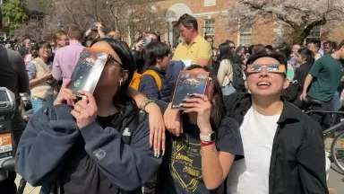 Eclipse Princeton 4 8 24 Film by YourTownTube Palmer Square Princeton NJ