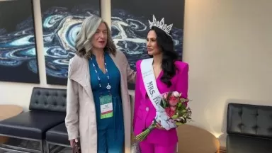 Adriana and USOA Mrs. New Jersey Diana Meyer YourTownTube @NJ Conference for Women
