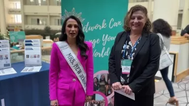 Paula Sollami Covello Mercer County w/USOA Mrs. New Jersey Diana Meyer @NJConference for Women