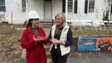 Natalie @Homeworks Groundbreaking Ceremony. Video by YourTownTube