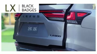 Lexus Accessory Black Badges @Haldeman Lexus Princeton