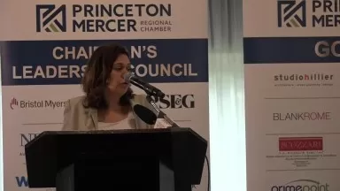Exclusive! NJ AI Hub Director Liat Krawczyk @Princeton Chamber. YourTownTube Video