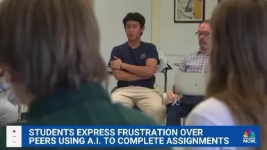 NBC News @Princeton High School Students frustrated over AI use by peers