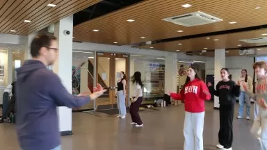 Hun, Shrek, The Musical at The Hun School of Princeton Micd Up with choreographer, Mr  McGinly